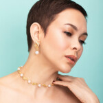 Wave Drop Earrings with Akoya Pearls - Image 4
