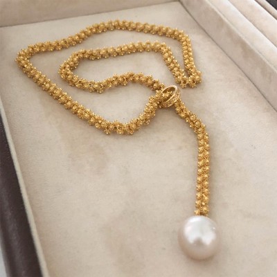 Bordon chain 3-way with 14mm south sea pearl